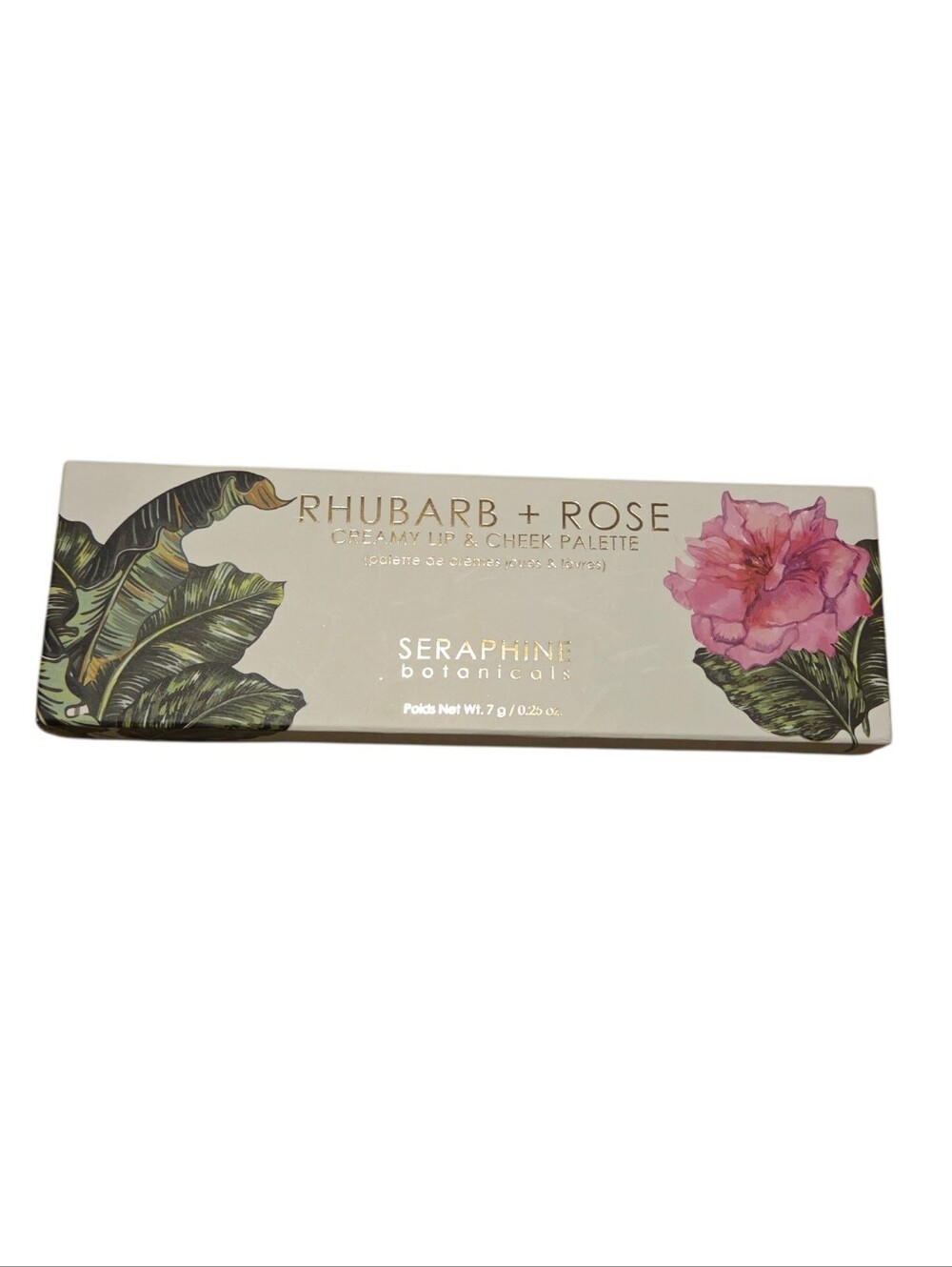 Seraphine Botanicals Rhubarb + Rose Lip & Cheek Palette